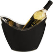 Ice Bucket Black Holds 2 Wine Champagne Bottles 10.75" by 8"